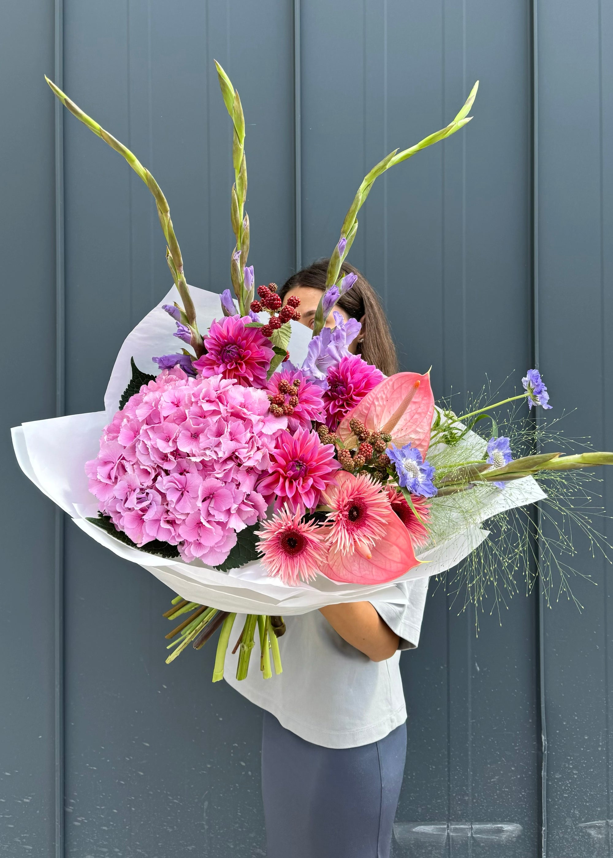 Bouquet bright pink