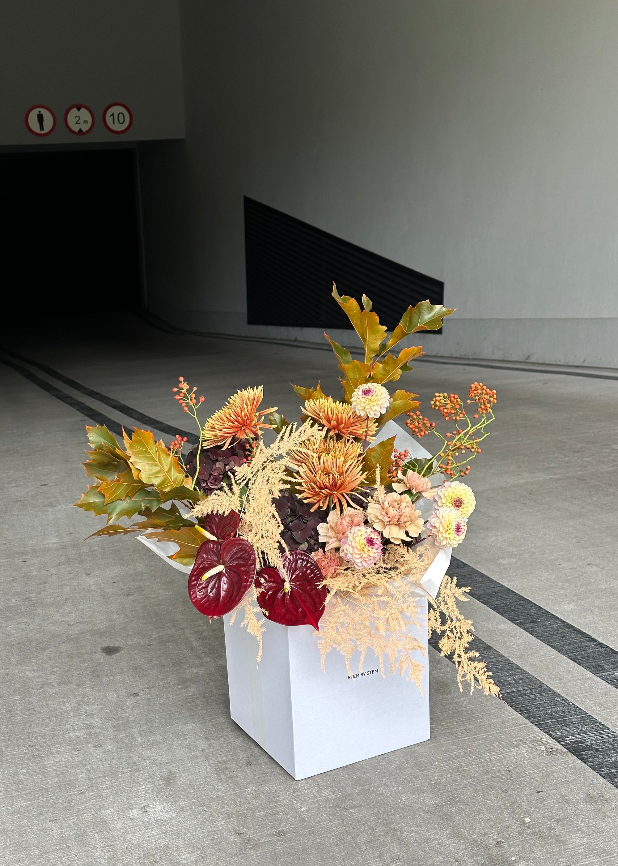 Bouquet deep burgundy | amber
