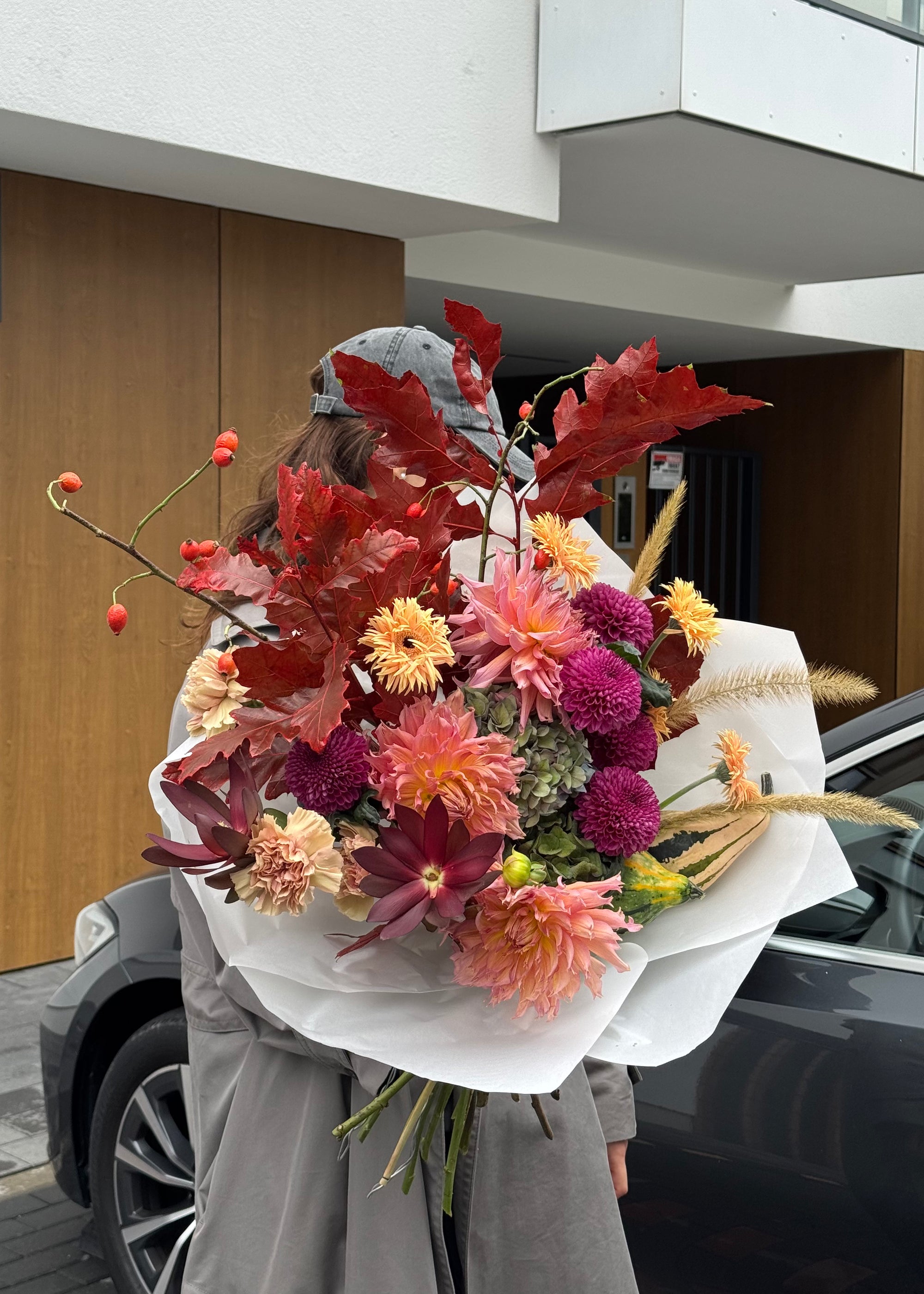 Bouquet brown red | warm orange