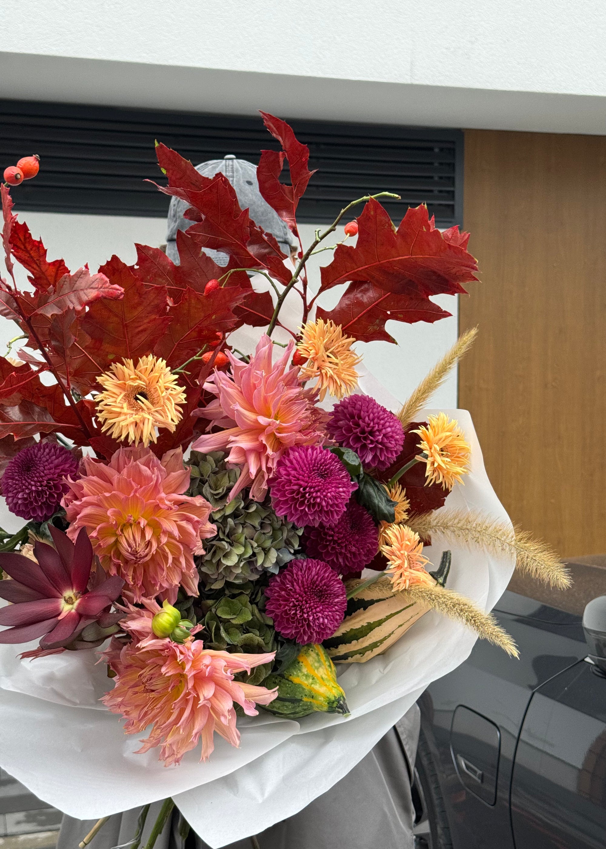 Bouquet brown red | warm orange