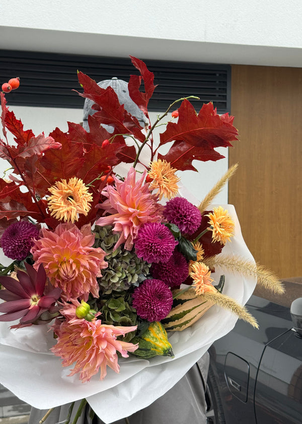 Bouquet brown red | warm orange