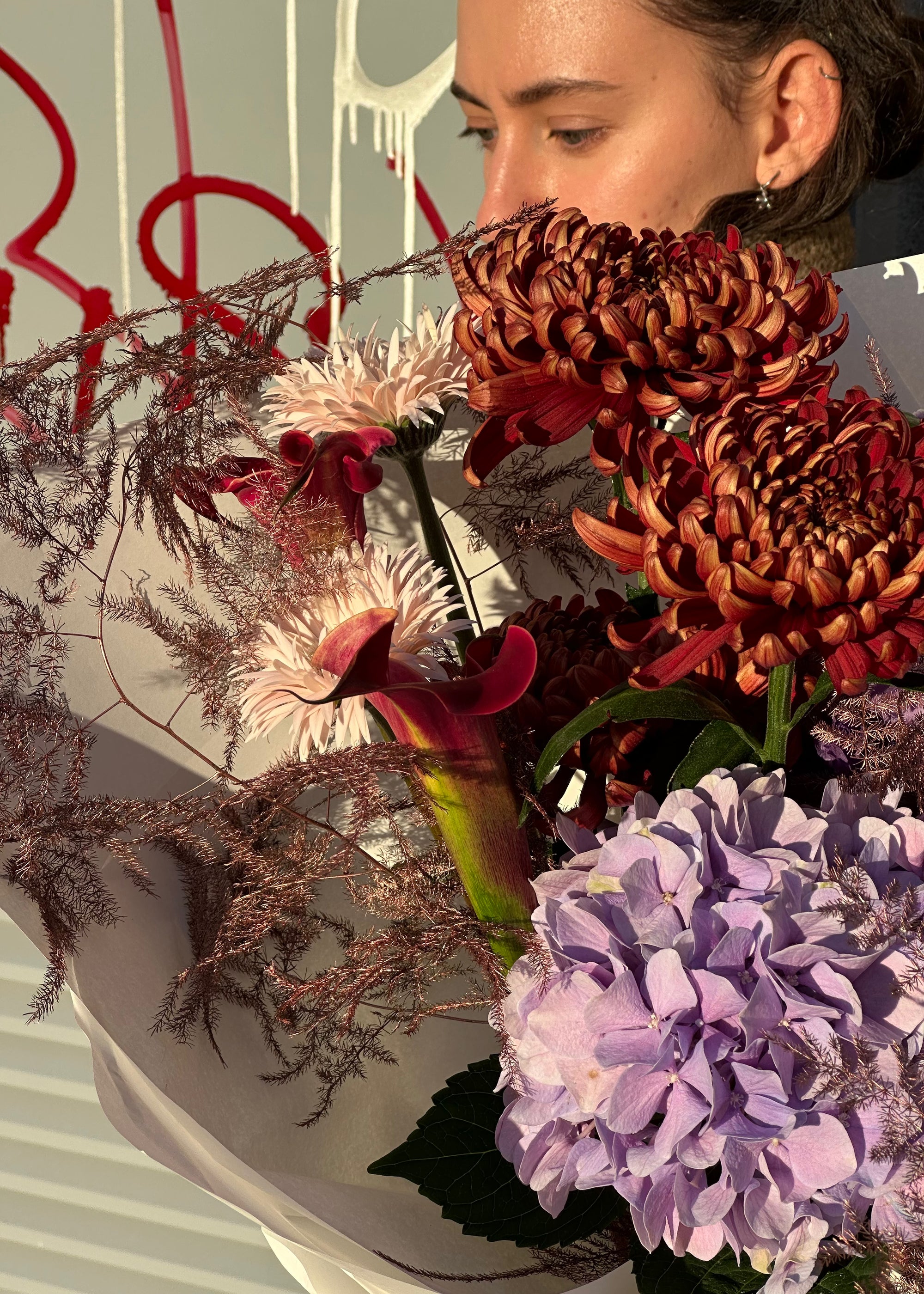 Bouquet dark cherry | lilac