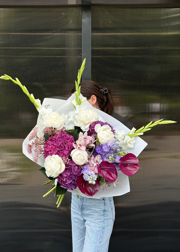 Bouquet burgundy | purple| white