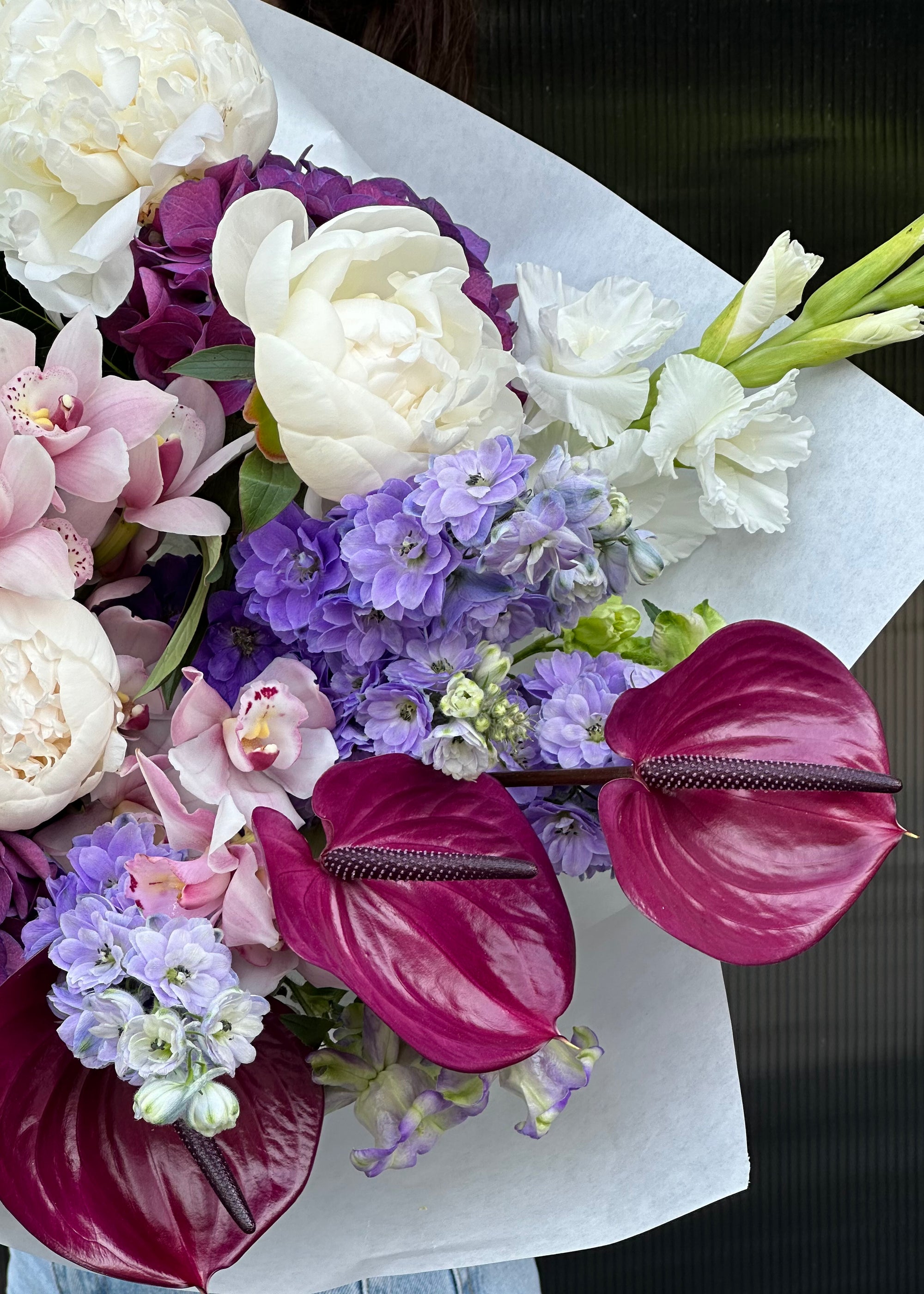 Bouquet burgundy | purple| white