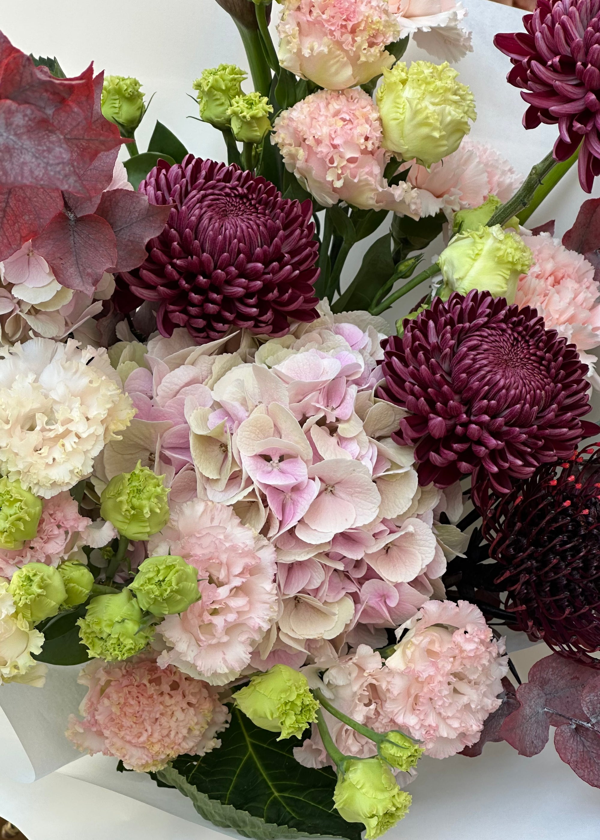 Bouquet purple | soft pink | green
