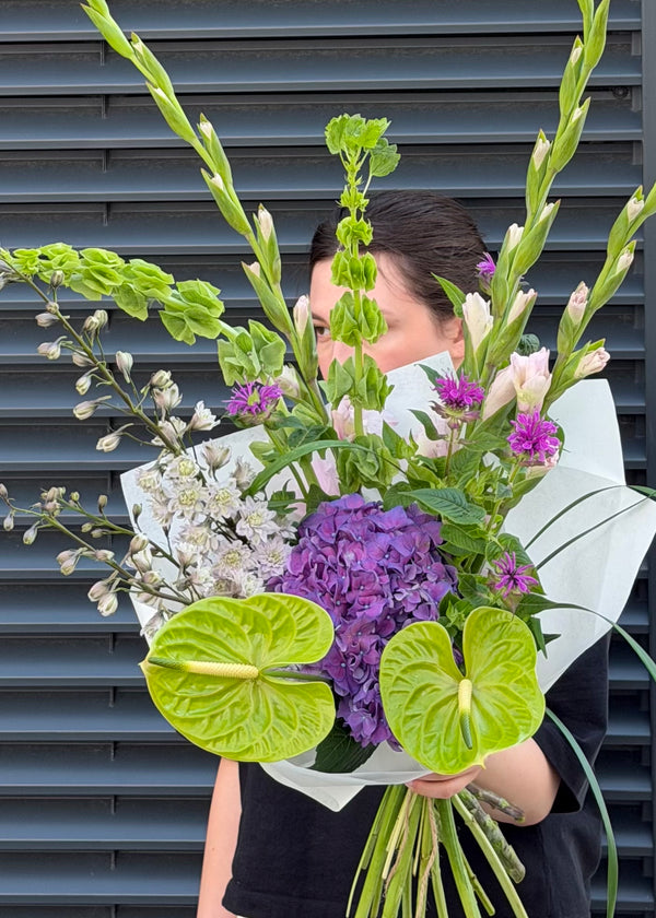 Bouquet green | purple