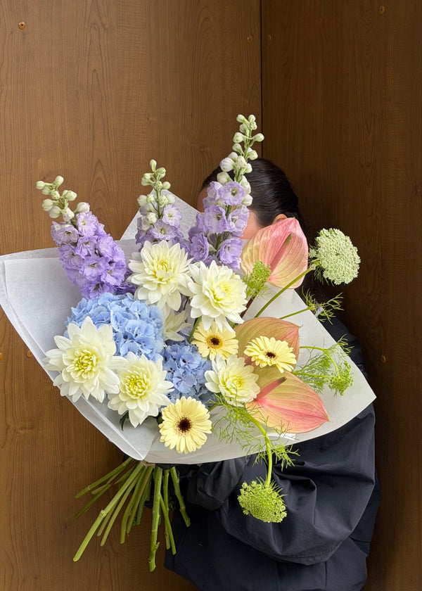 Bouquet purple | blue | white