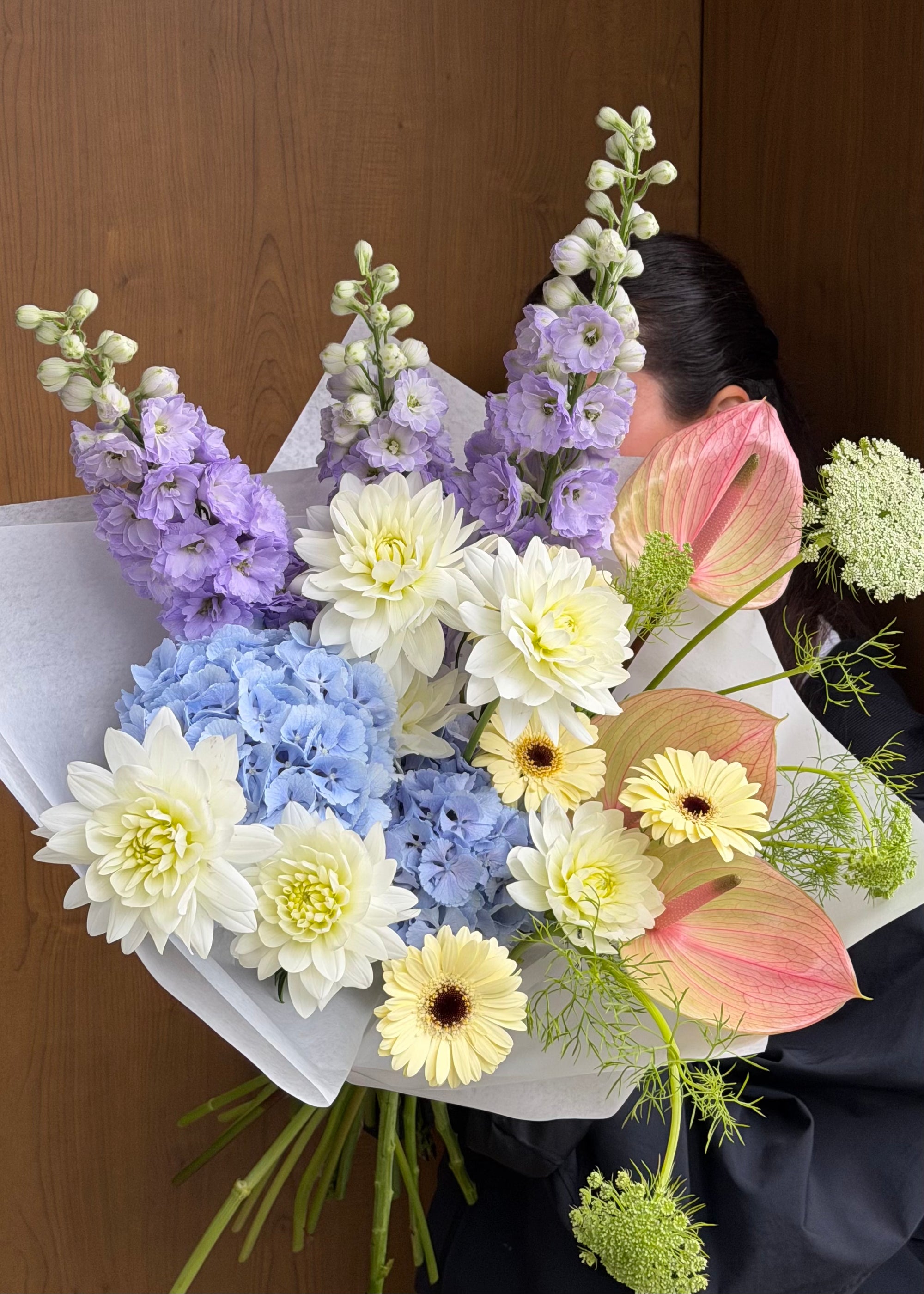 Bouquet purple | blue | white