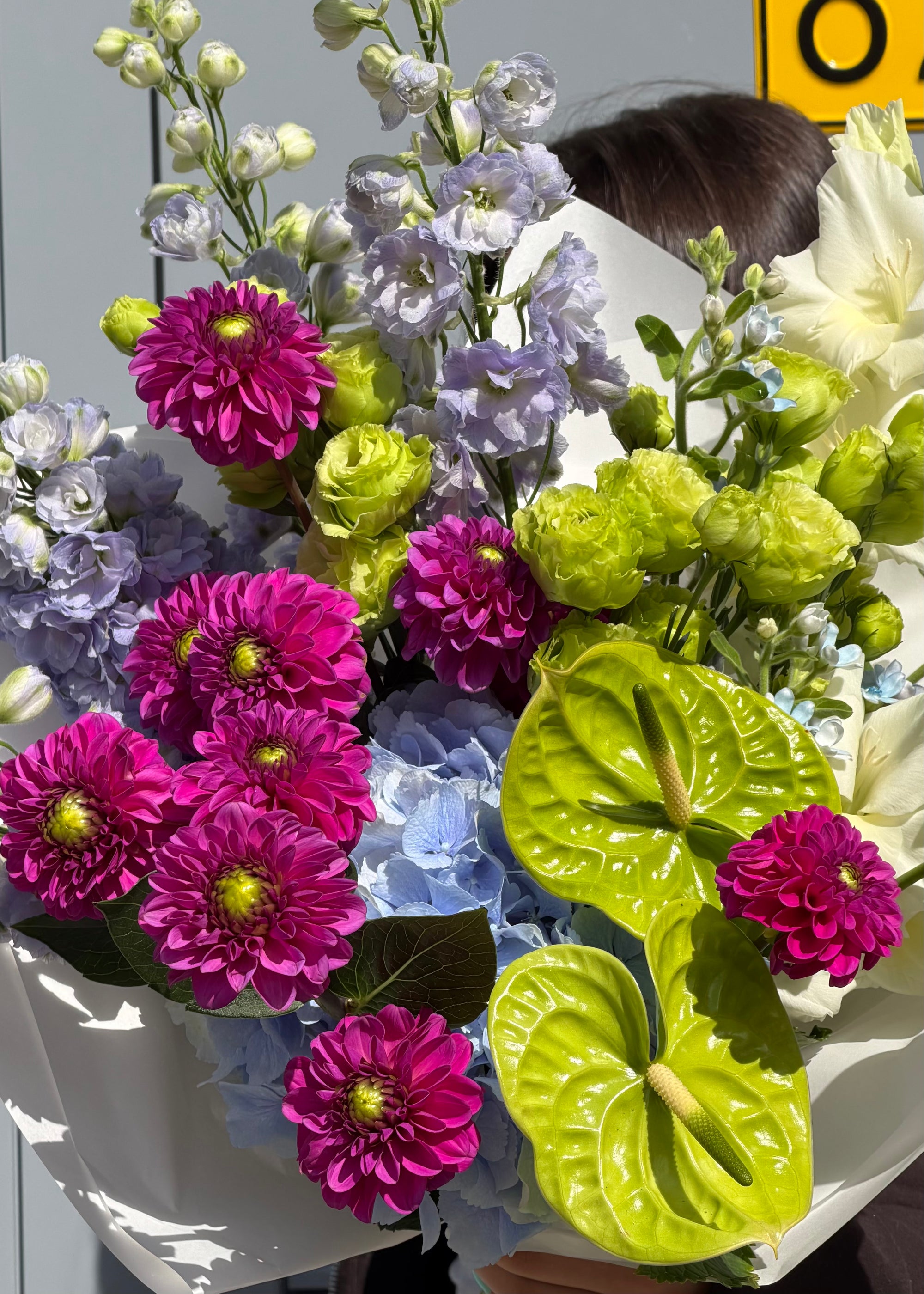Bouquet purple | burgundy | green