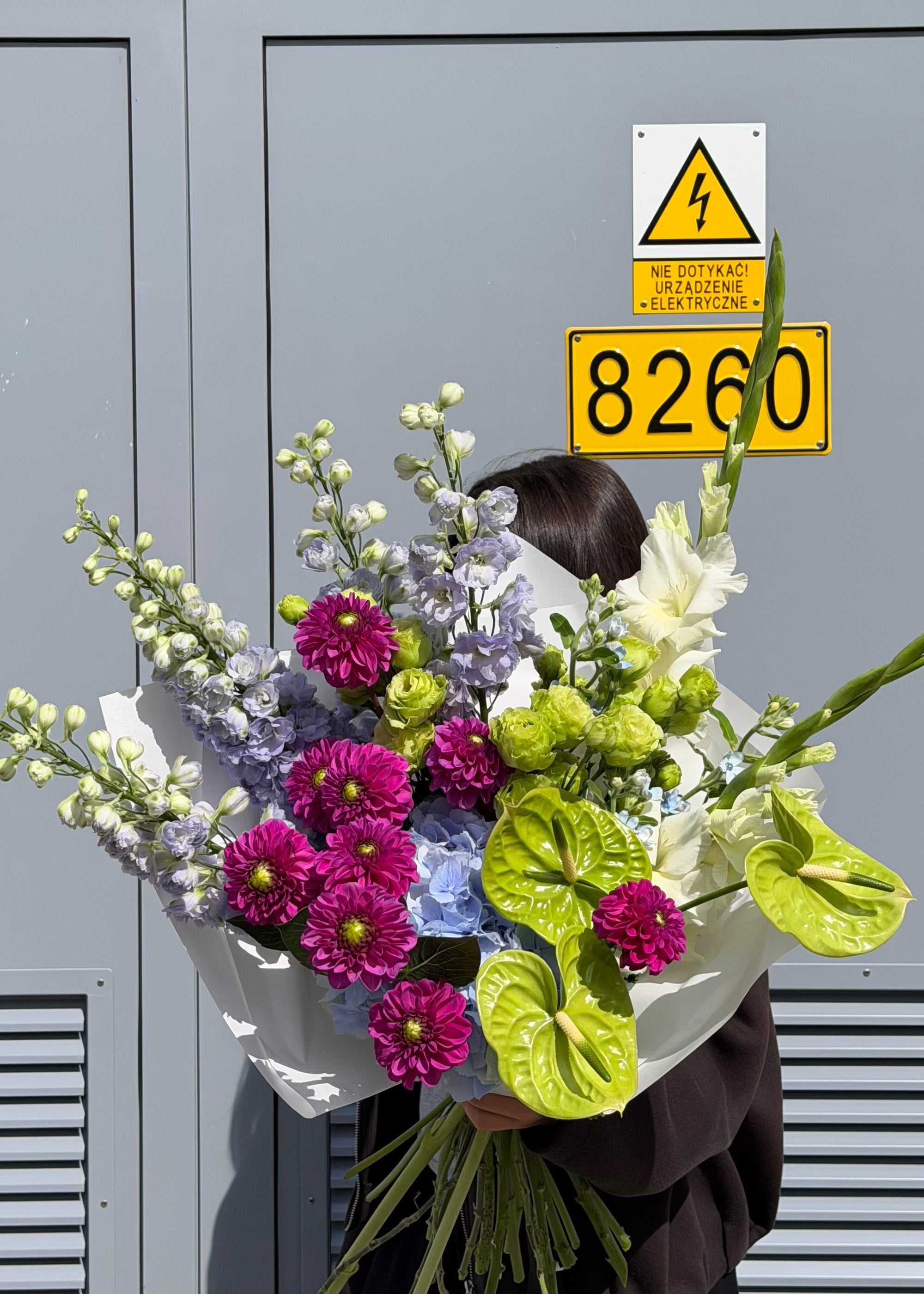 Bouquet purple | burgundy | green