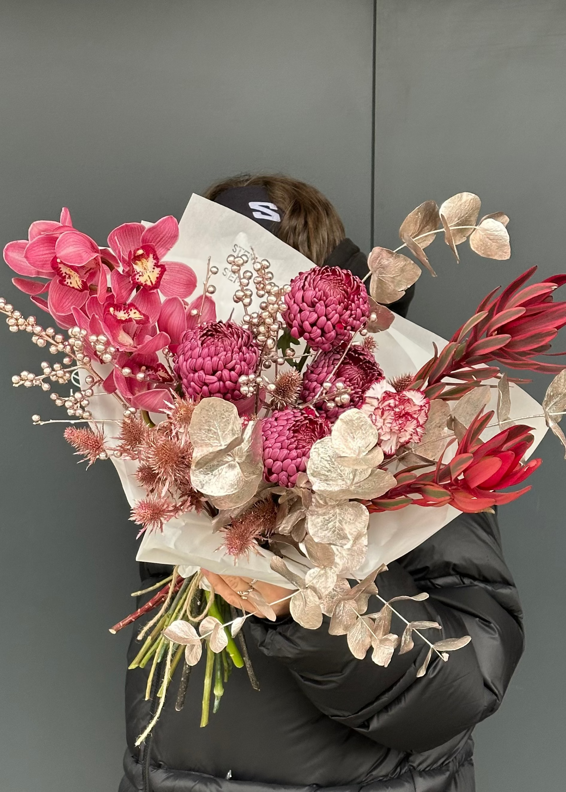 Bouquet burgundy | champagne splashes