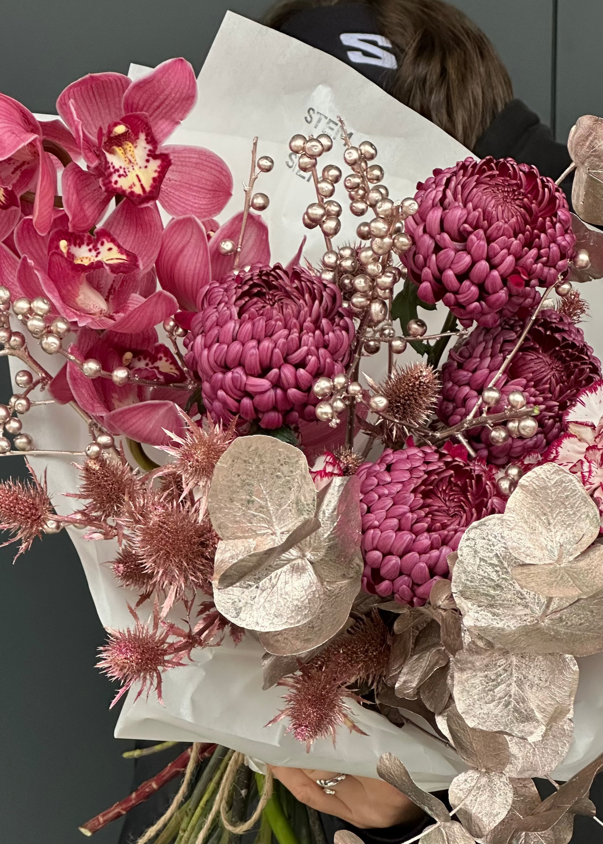 Bouquet burgundy | champagne splashes