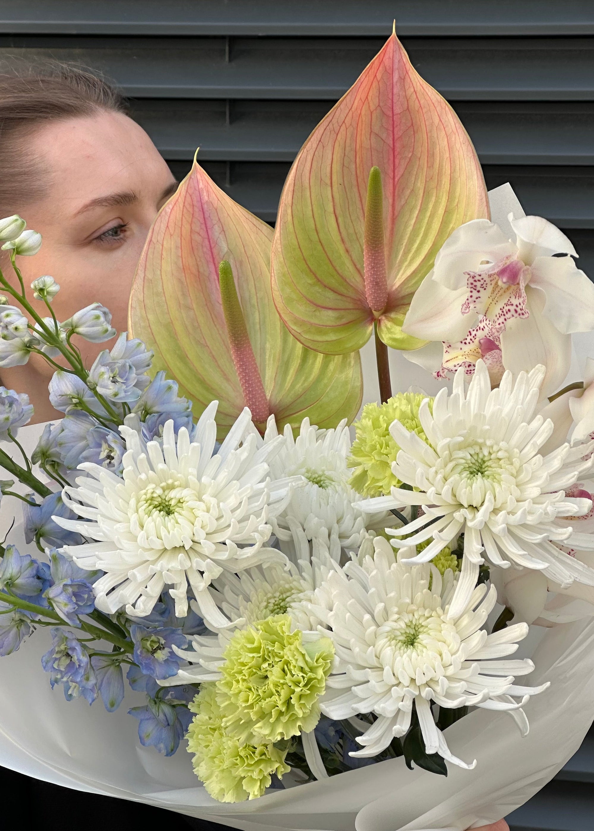 Bouquet blue | pink | green - Stem By Stem
