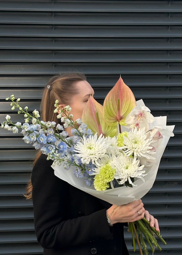 Bouquet blue | pink | green - Stem By Stem