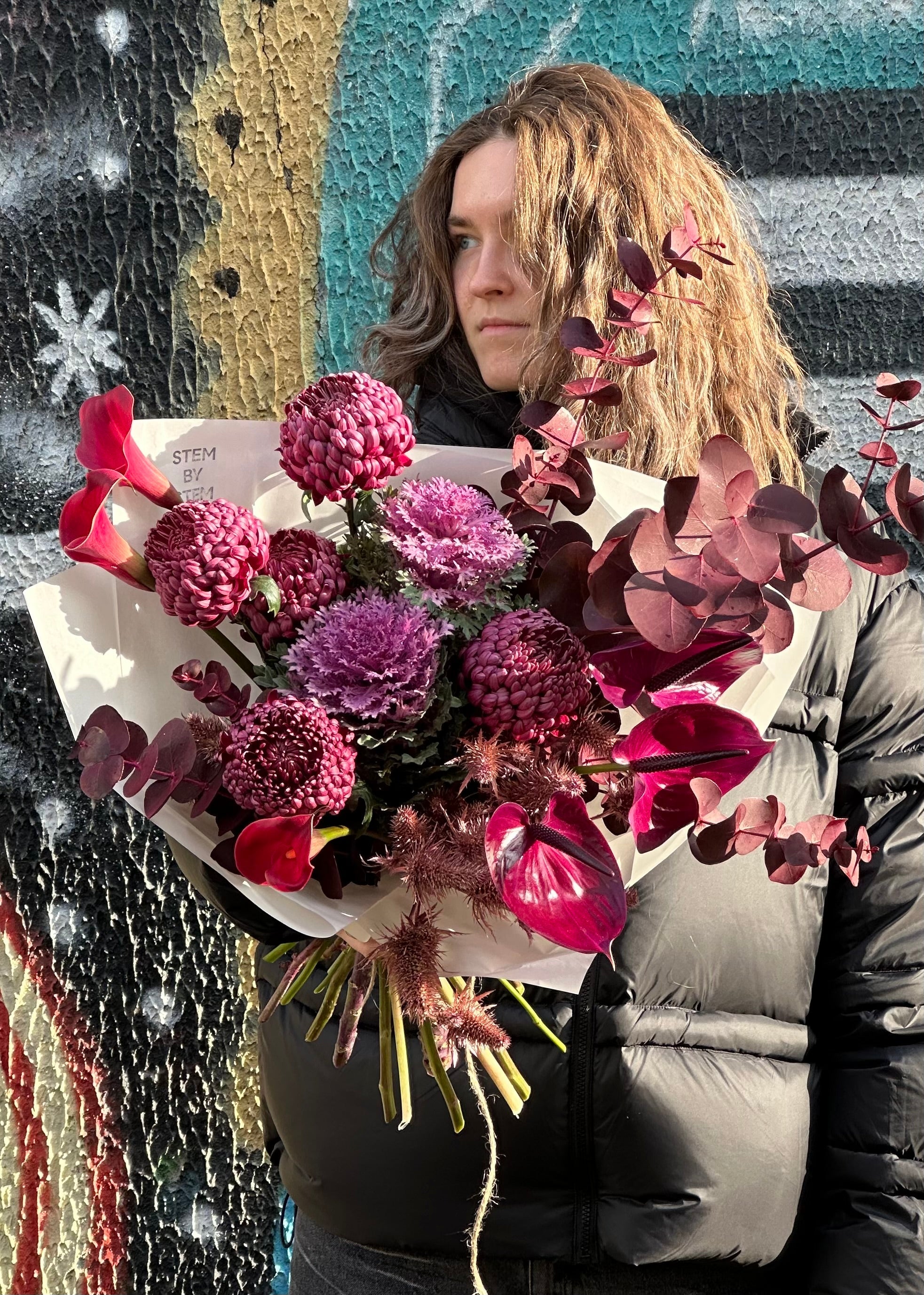 Bouquet burgundy | dark purple - Stem By Stem