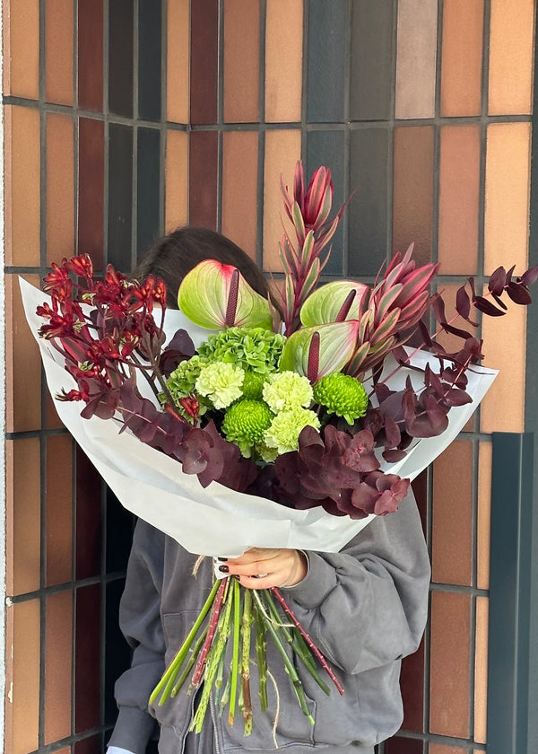 Bouquet burgundy | green - Stem By Stem