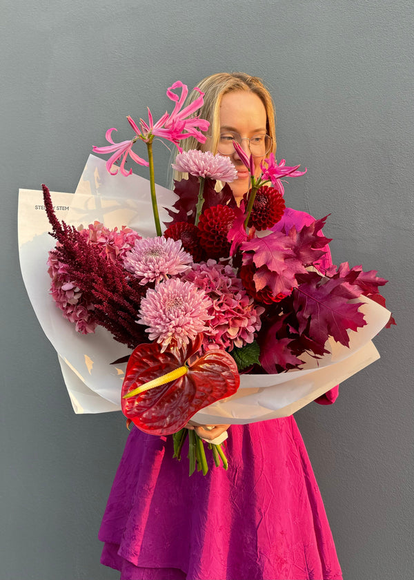 Bouquet burgundy| light pink - Stem By Stem