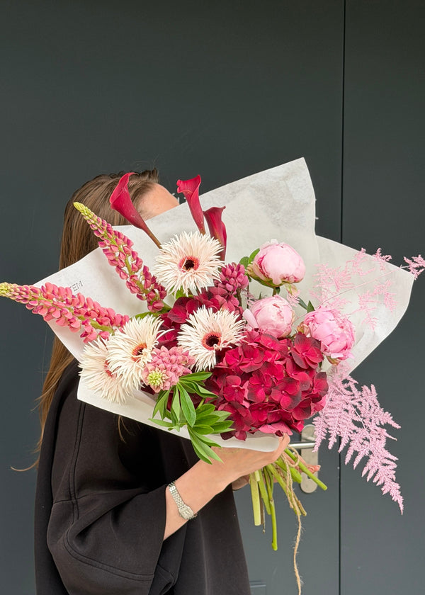 Bouquet cherry red | pink - Stem By Stem