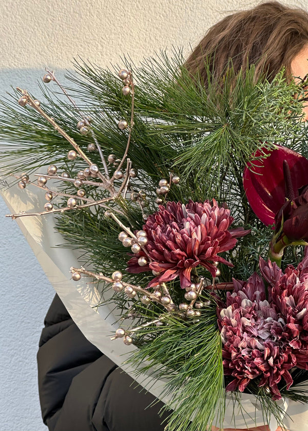 Bouquet deep purple | green - Stem By Stem