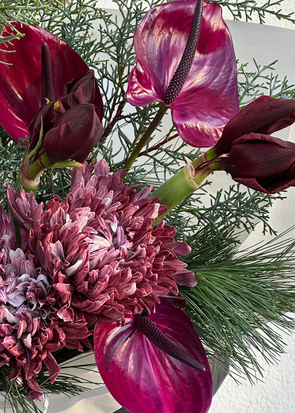 Bouquet deep purple | green - Stem By Stem