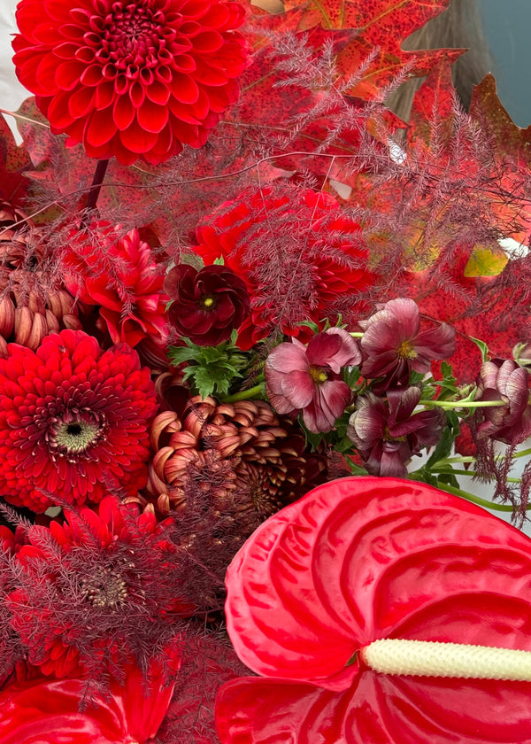 Bouquet deep red - Stem By Stem