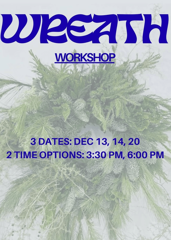 Certificate for a Christmas wreath workshop - Stem By Stem