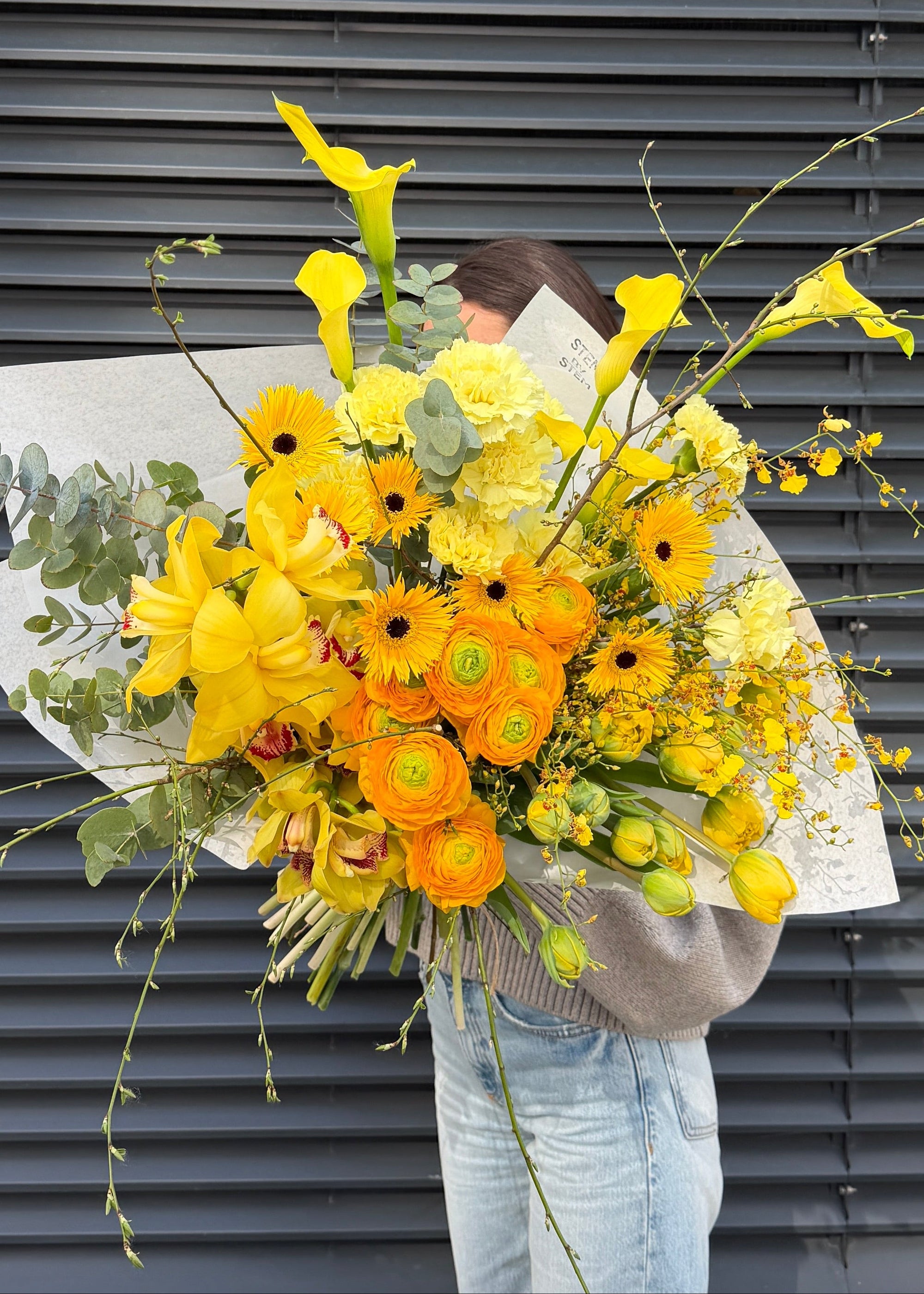 XL bouquet lemon | bright yellow - Stem By Stem