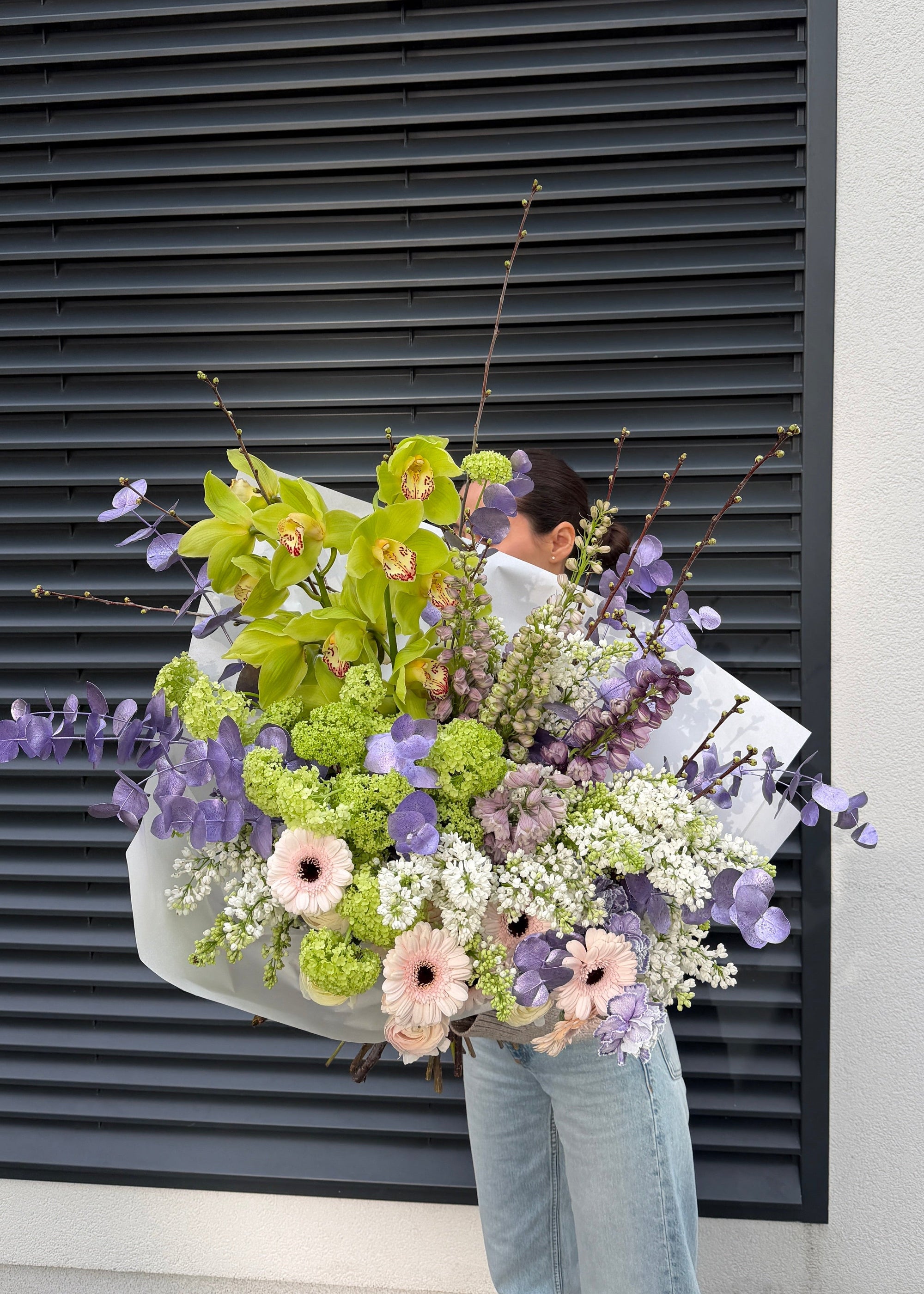 XXL bouquet llilac | white | green - Stem By Stem