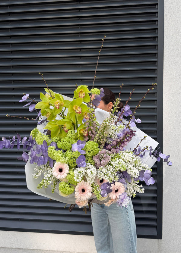 XXL bouquet llilac | white | green - Stem By Stem