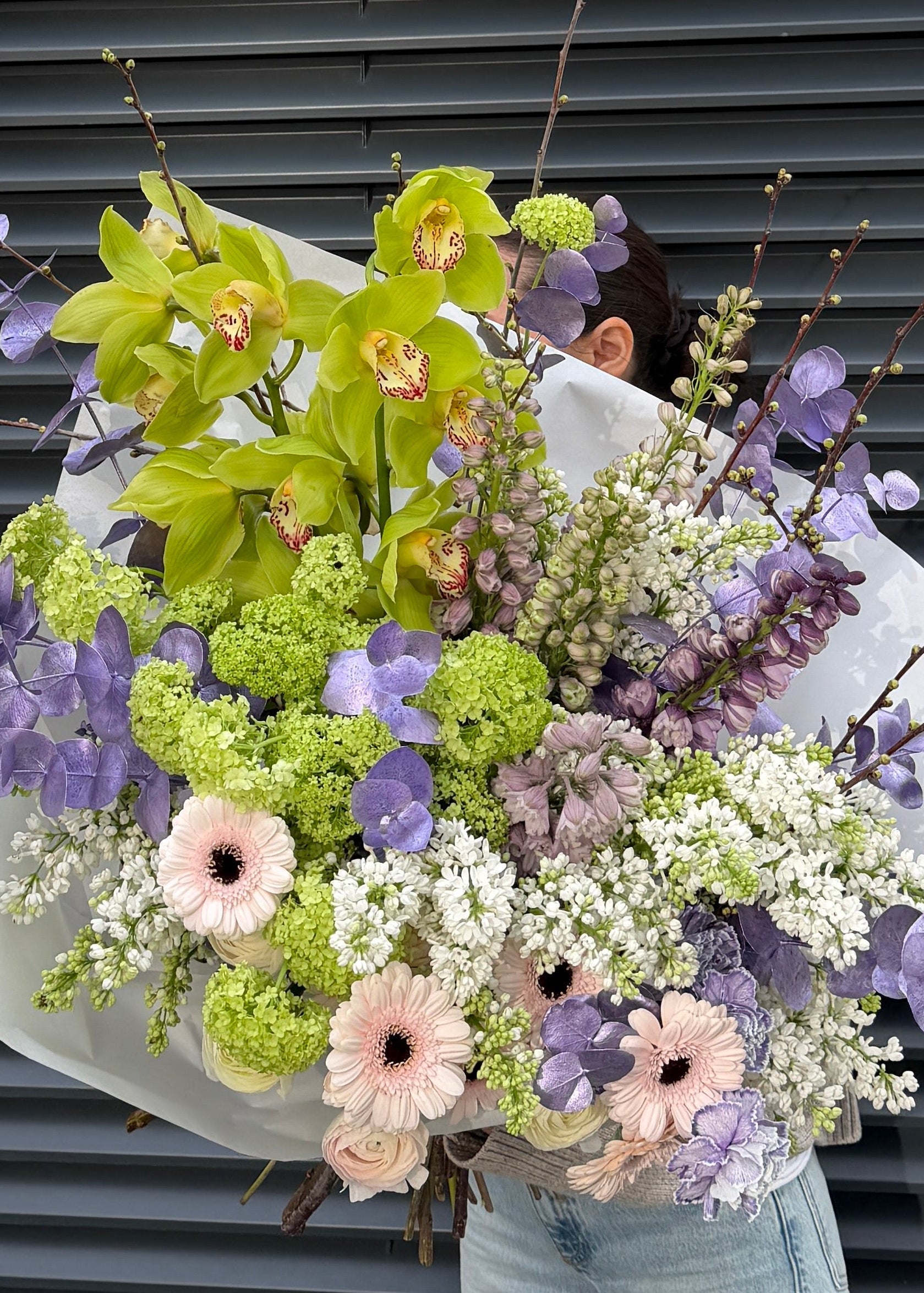 XXL bouquet llilac | white | green - Stem By Stem